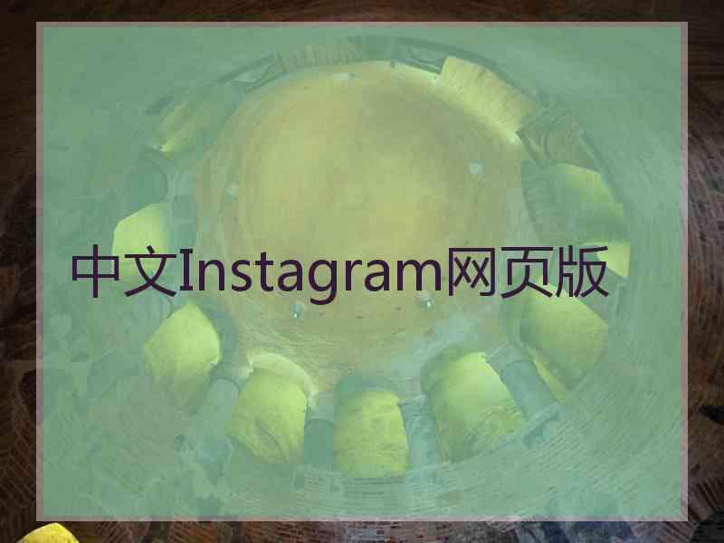 中文Instagram网页版