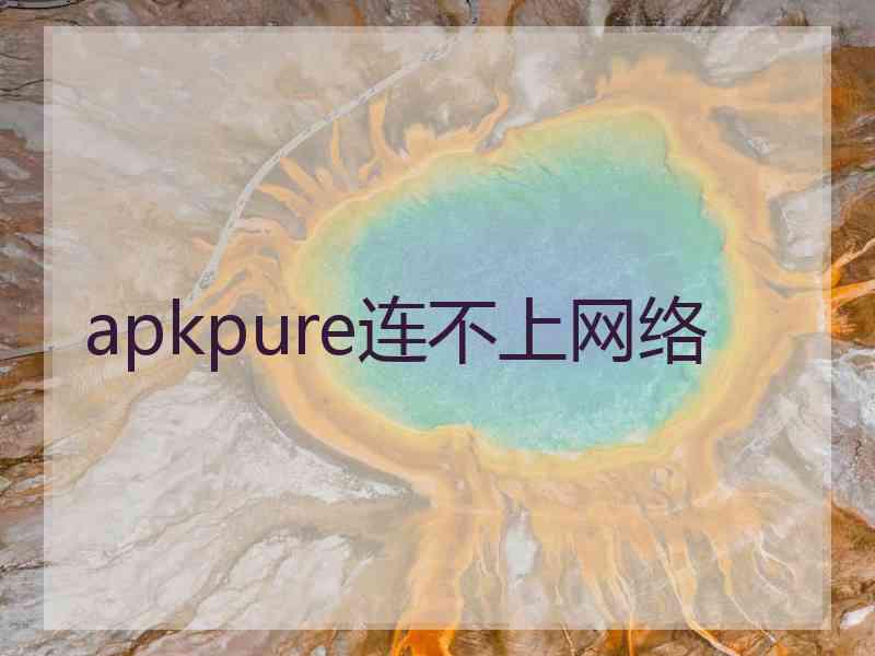 apkpure连不上网络