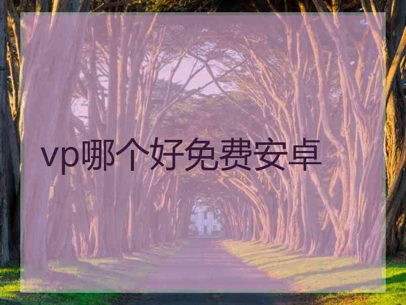 vp哪个好免费安卓