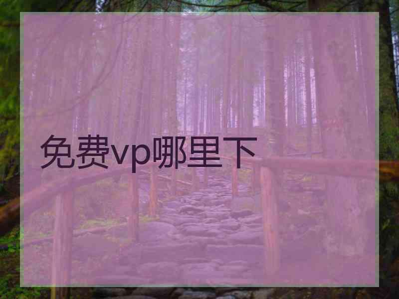 免费vp哪里下