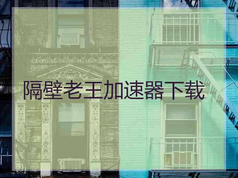 隔壁老王加速器下载