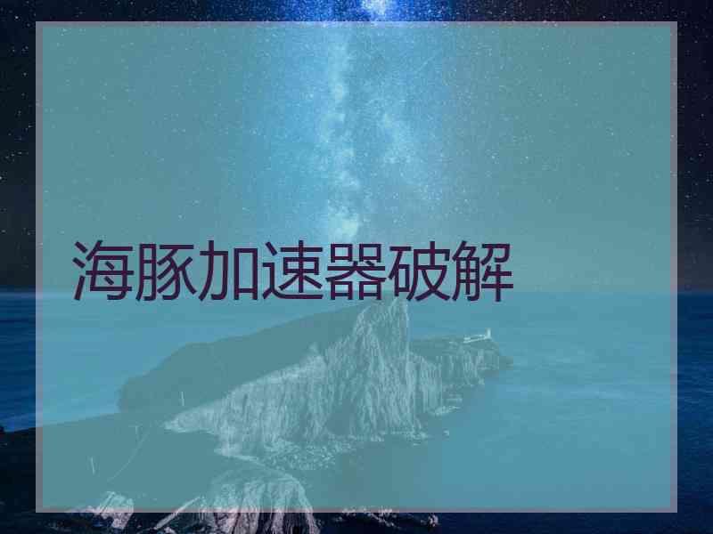 海豚加速器破解