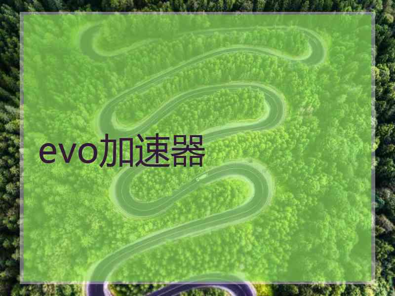 evo加速器