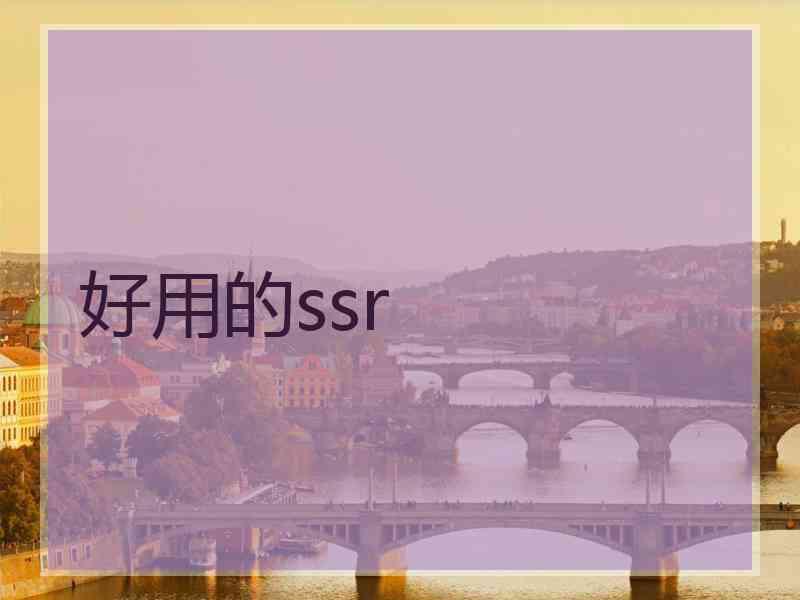 好用的ssr