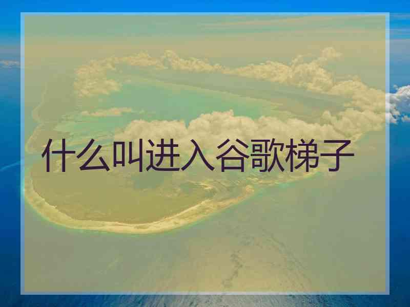 什么叫进入谷歌梯子