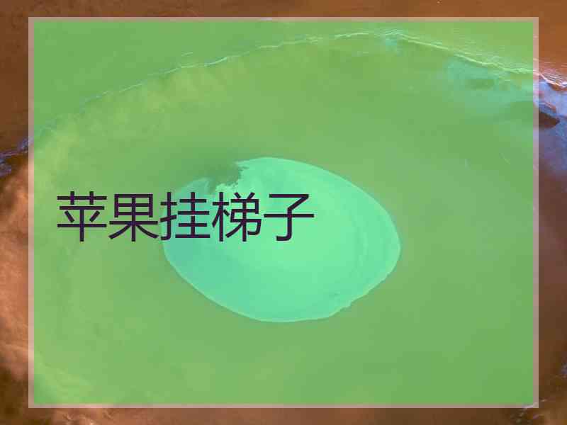 苹果挂梯子