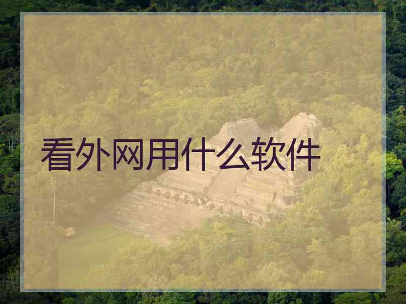看外网用什么软件