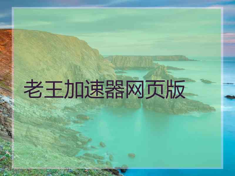 老王加速器网页版