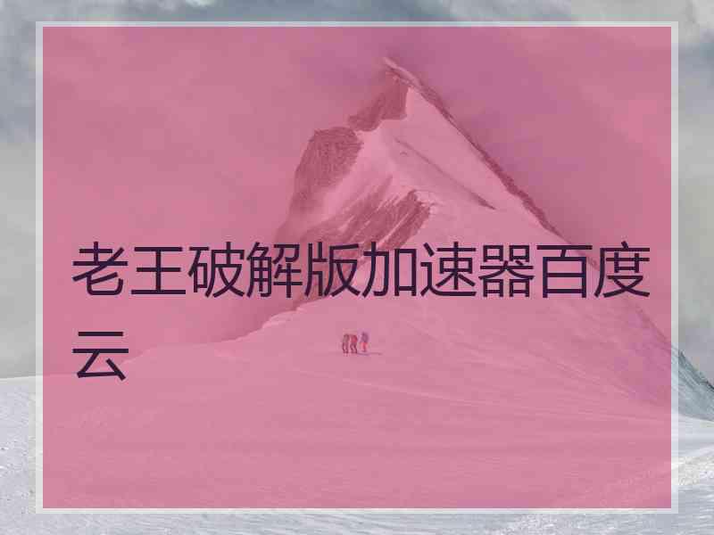 老王破解版加速器百度云