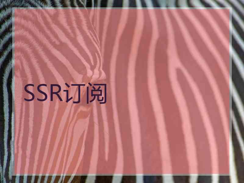 SSR订阅