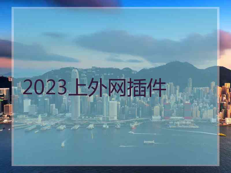 2023上外网插件