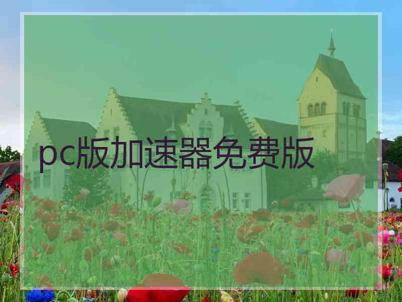 pc版加速器免费版