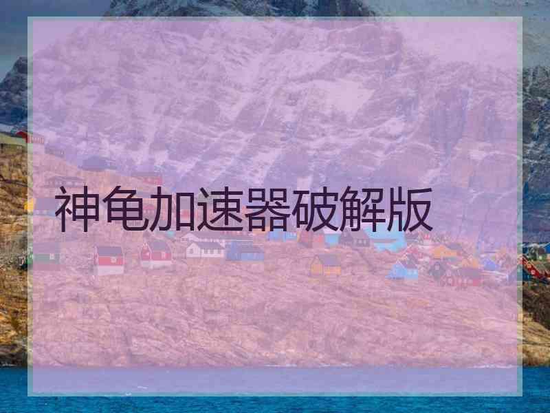 神龟加速器破解版