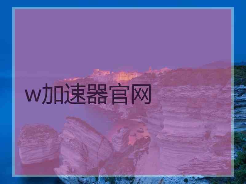 w加速器官网