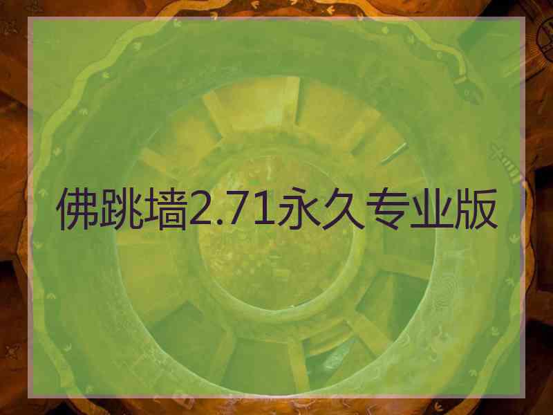 佛跳墙2.71永久专业版