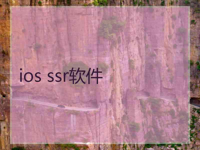 ios ssr软件