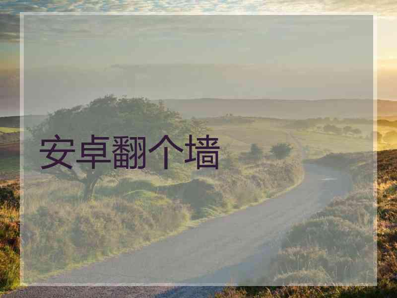 安卓翻个墙