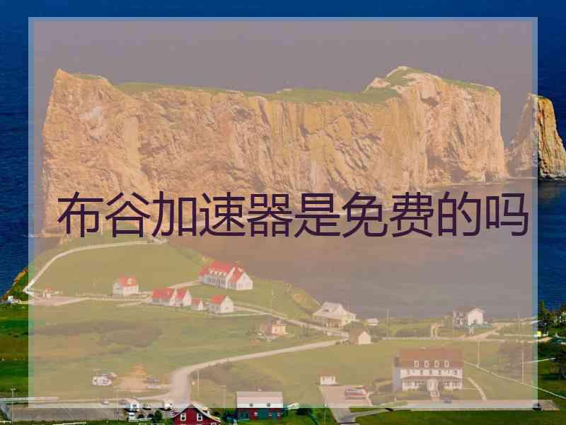 布谷加速器是免费的吗
