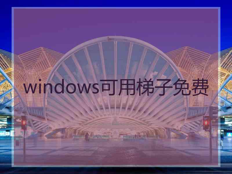 windows可用梯子免费