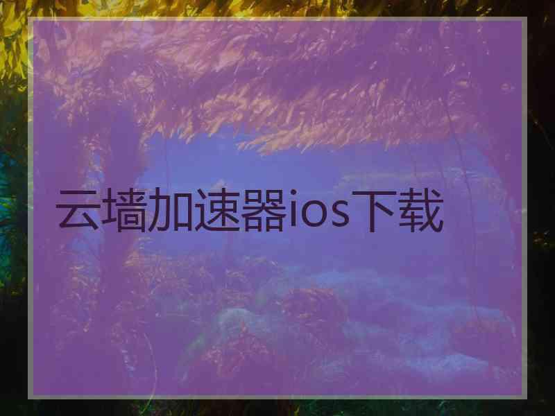 云墙加速器ios下载
