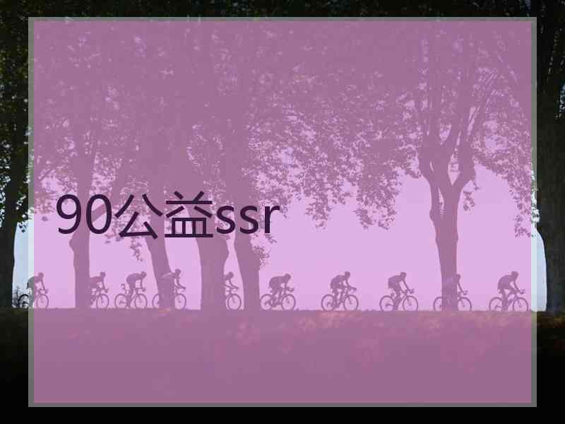 90公益ssr